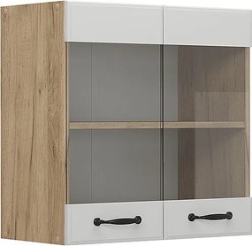 Szklana szafka kuchenna biały domek wiejski 60x31x60 r-line