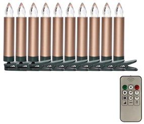 SET 10× LED Dekoracja bożonarodzeniowa LED/1×AAA + pilot