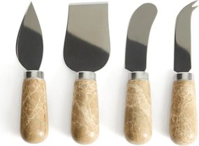 Noże do sera ze stali nierdzewnej zestaw 4 szt. Adoma – Kave Home