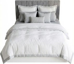 Białe łóżko z materacem do sypialni 140x200 R4-G51