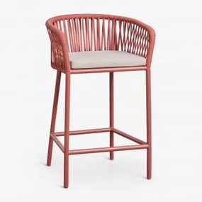 Zestaw 2 Wysokich Stołków Ogrodowych Arhiza Terracota & ↑65 Cm - Sklum