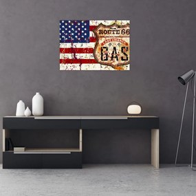 Obraz - Vintage flaga (70x50 cm)