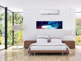 Obraz - Wieloryb w kosmosie (170x50 cm)