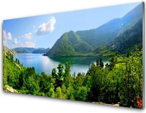 Szkło Ozdobne do Kuchni Panorama Alpejskiej Natury