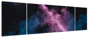 Obraz - Różowo - niebieski dym (170x50 cm)