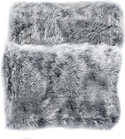 Miekki koc ze sztucznego futra, GREY, 180 x 220 cm