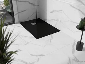 Mexen Stone+ brodzik kompozytowy prostokątny 90 x 80 cm, czarny - 44708090