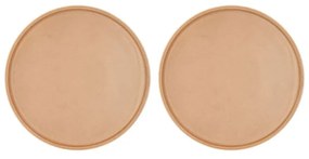 Beżowe porcelanowe talerzyki deserowe zestaw 2 szt. ø 20,8 cm Fjord – Villa Collection