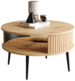 Okrągły Stolik Kawowy Do Salonu Dąb Artisan R2-L65