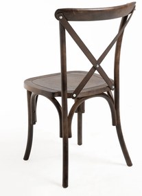 Krzeso polipropylenowe Altea z efektem drewna