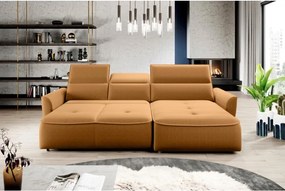 Narożnik MURILLO S Mini z elektryczną regulacją siedziska Prawostronny w tkaninie VOGUE 09 WERSAL