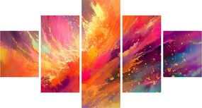 Obraz - Dynamiczna abstrakcja (125x70 cm)