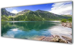 Panel Szklany do Kuchni Odbicie Gór W Lustrze Wody