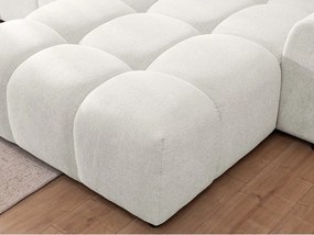 Biały narożnik (prawostronny/z szezlongiem) Albane – Ropez