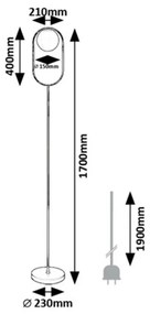 Rabalux 74029 lampa podłogowa stojąca Ghita