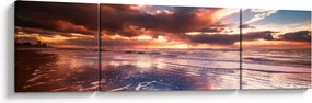 Obraz - Wieczorna plaża (170x50 cm)