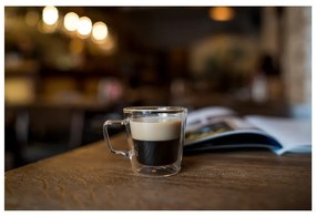 Zestaw 2 szklanek do espresso z podwójną ścianką Vialli Design, 80 ml