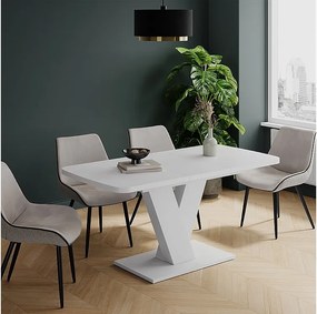 Stół jadalny biały/biały 120x80x77.4 fenaro