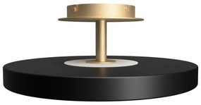 Czarna lampa sufitowa LED z metalowym kloszem ø 43 cm Asteria Up – UMAGE