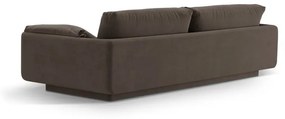 Brązowa aksamitna sofa 220 cm Torino – Micadoni