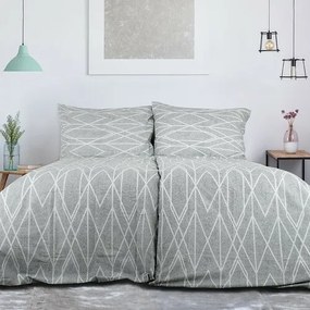 B.E.S. Petrovice Pościel krepa Top Class Graystripes, 140 x 200 cm, 70 x 90 cm