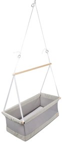 Szara kołyska 90x45 cm Safe asleep – Roba