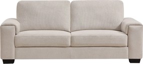 Kanapa 3-osobowa z teksturowanej tkaniny w kolorze beżowym EMBAPO