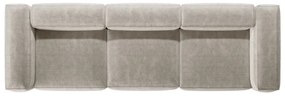 Beżowa sztruksowa sofa 364 cm Bergano – Cosmopolitan Design