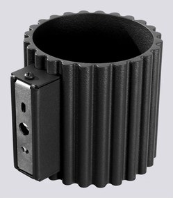 Czarny kinkiet ø 10 cm Zora – Sollux