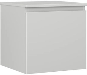 Mexen Orio szafka łazienkowa podumywalkowa 50 cm z blatem, 1 szuflada, szara mat - 91A10-05047-1-BFC62