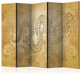 Parawan jednostronny Orient 225x172 cm 5-częściowy beżowy ARTGEIST B