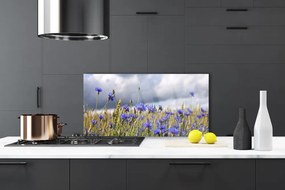 Panel Szklany Finezyjny Motyw Kwiatowy