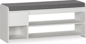 Kolumna na buty Gabriel kolor Biały 3 Otwory i 1 Szuflada