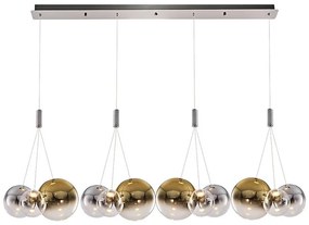 Żyrandol LED na lince ENNA 12xG9/5W/230V 3000K przydymiony/złoty