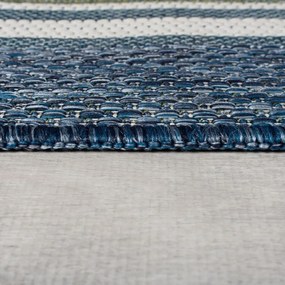 Zielononiebieski dywan odpowiedni na zewnątrz 200x290 cm Roma Stripe – Flair Rugs