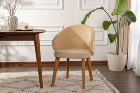 Zestaw krzeseł do jadalni Bentley Beige and Dark Oak, 2 szt.