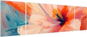 Obraz - Malowany kwiat (170x50 cm)