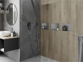 Mexen X-Wall-NR półka wnękowa bez kołnierza 30 x 20 cm, inox - 1911302010