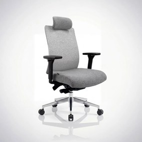 Fotel biurowy ergonomiczny szary VECTOR