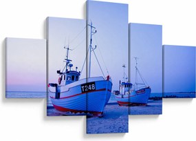 Obraz - Lądowanie o zmierzchu (125x70 cm)