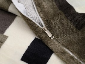 PrzytulneMieszkanie.pl PrzytulneMieszkanie.pl Pościel z mikropluszu LUXOR biało-szara Rozmiar pościeli: 70 x 90 cm | 140 x 200 cm