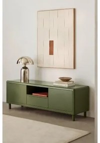 Stojak Pod Tv Ze Stali Michigan Intensywny Verde Olive & ↔︎ 150 Cm - Sklum