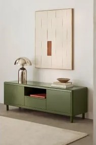Szafka Rtv Ze Stali Michigan Intensywny Verde Olive & ↔︎ 150 Cm - Sklum