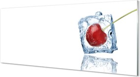 Szkło do Kuchni na Ścianę Kostka Lodu z Wiśnią