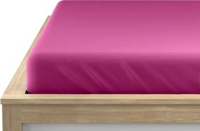 PrzytulneMieszkanie.pl Prześcieradło jersey purpurowe 90 x 200 cm