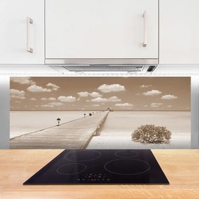 Panel Szklany do Kuchni Most Nad Morskim Brzegiem