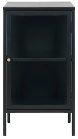 Czarna metalowa witryna 45x85 cm Carmel – Unique Furniture
