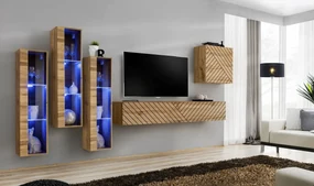 Meblościanka SWITCH LAMEL XIII dąb wotan ASM Meble