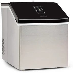 Klarstein Clearcube Kostkarka do lodu przezroczysty lód 13 kg/24 h stal szlachetna kolor czarny