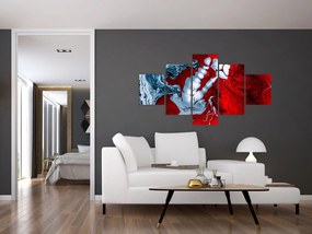 Obraz abstrakcyjnych plam (125x70 cm)